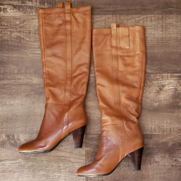 Nine West Shoes - Nine West tan/brown tall boots size 5.5